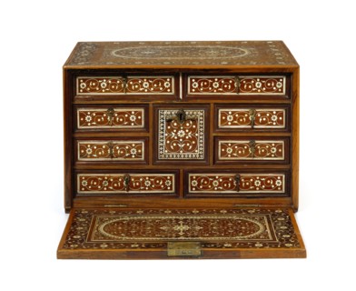 Fall front cabinet. Western India, 17th century