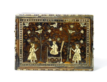Fall front cabinet. Western India, 17th century