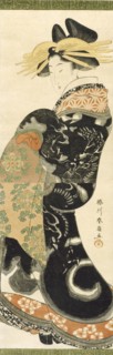 A Courtesan, by Katsukawa Shunsen. Japan, 18th-19th century