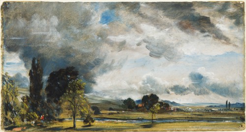 Constable, Vue de Salisbury depuis la bibliothèque de la maison de l'archidiacre Fisher