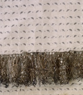 Wedding Petticoat, detail. England, 1782