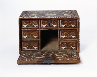 Fall front cabinet. Western India, early 17th century