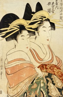 Two Courtesans, by Kitagawa Utamaro. Japan, late 18th century