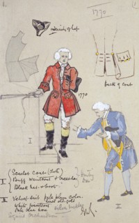 Costume design, by Edward William Godwin. England, 19th century