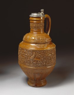 Jug, by workshop of Jan Baldems Mennicken. Raeren, Germany, late 16th century
