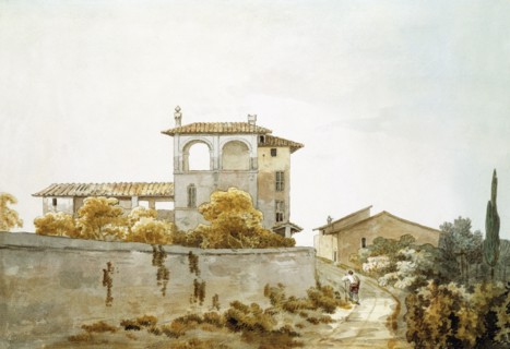 An Italian Villa, by William Pars. Italy, 18th century