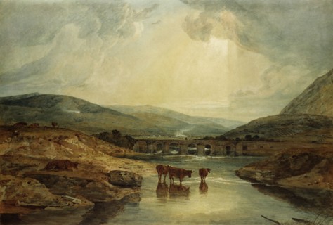 Bridge near The Usk, by J.M.W. Turner. Wales, 19th century