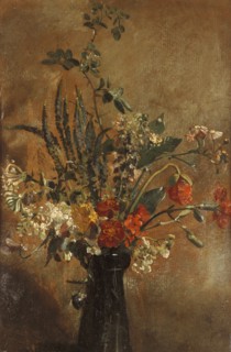 Constable, Etude de fleurs dans un vase à jacinthe