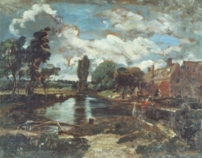Constable, Vue de Flatford Mill depuis une écluse sur la Stour