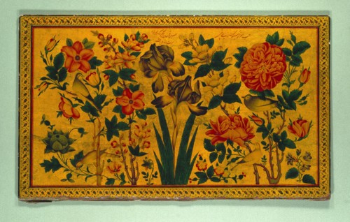 Cover of a manuscript, by Nizami. Persia, 19th century