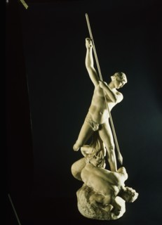 St Michael overcoming Satan, by John Flaxman. England, 19th century
