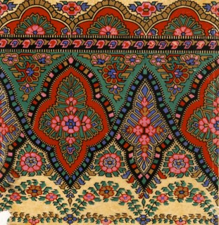 Design for printed shawl fabric, by George Haite. England, 19th century