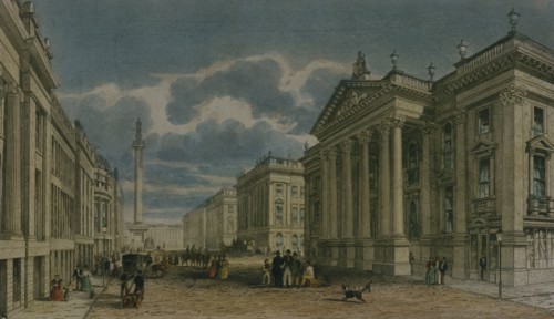 Theatre Royal in Newcastle, by James Wilson Carmichael and W. Collard. Newcastle, England, mid-19th century