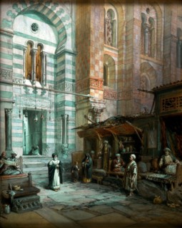 The Maristan or Mosque-Hospital in Cairo, by William Simpson. Egypt, 19th century