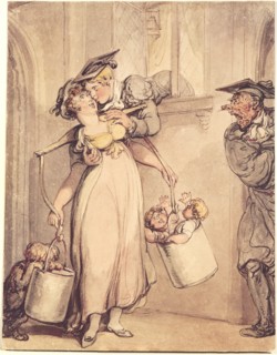 A Milk Sop, by Thomas Rowlandson. England, 19th Century