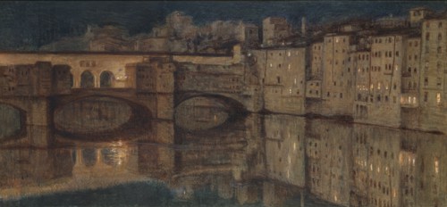 Ponte Vecchio, Florence, by William Holman Hunt. England, 1867