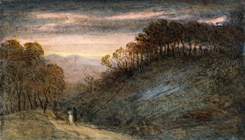 Landscape, by James Smetham. England, 19th century