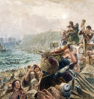 The Descent of the Danes, by William Bell Scott. England, 19th century