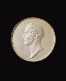 Medal showing portrait of The Duke of Wellington. France, 19th century