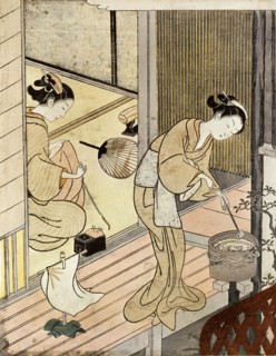 The Returning Sails of the Towel Rack from Zakishi, by Suzuki HaruNbo. Japan, late 18th century