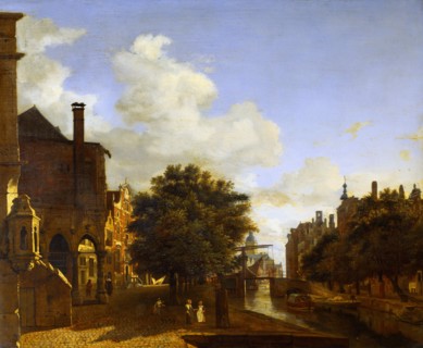 Architectural Fantasy, by Jan Van Der Heyden. Amsterdam, The Netherlands, 17th century