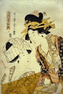 Washing Clothes, by Kitagawa Utamaro II. Japan, 19th century