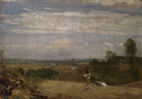 Constable, Vue de Dedham depuis Langham