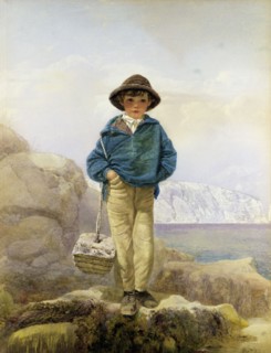 A Fisher Boy, by Alfred Downing Fripp. England, 19th century