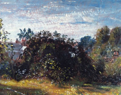 Constable, Etude de ciel et d'arbres à Hampstead