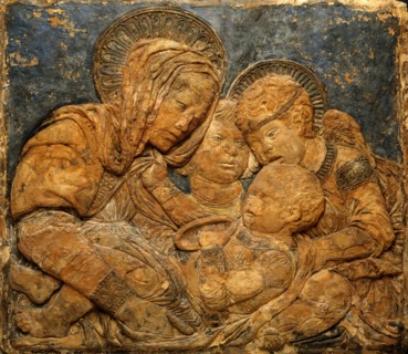 The Virgin and Child with the infant, by Bartolemmeo. Italy, mid-15th century