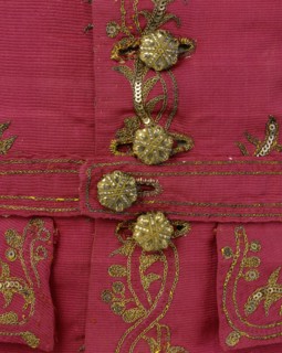 Lady's waistcoat, detail. England, late 18th century