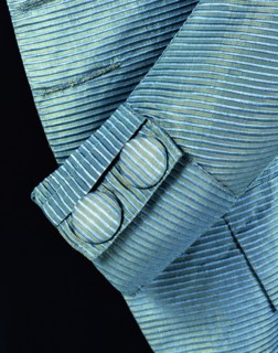Coat sleeve, detail. England, late 18th century