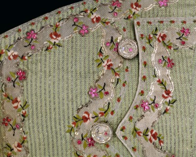 Waistcoat, detail. England, late 18th century