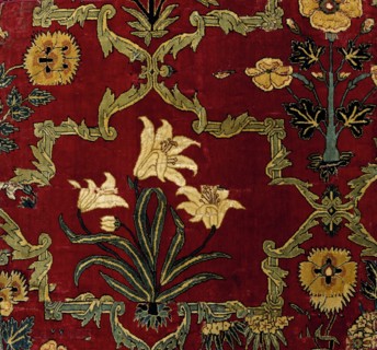 Carpet fragment. Mughal, India, mid-17th century