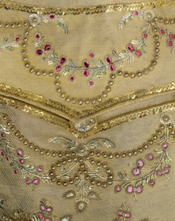 Waistcoat, detail. England, late 18th century