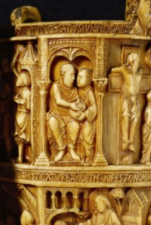 Basilewsky Situla, detail of the holy water bucket or situla. Milan, Italy, 980 AD