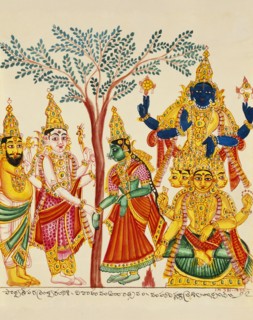 The marriage of Shiva and Parvati. Trichinopoly, India, early 19th century. 
Londres, Victoria &