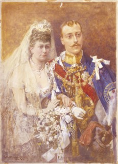 Prince George and Princess Mary of Teck, by Walter Wilson. England, late 19th century. 
Londres,