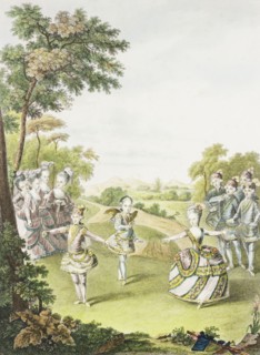 A celebration party given in Vienna for the marriage of Joseph II with Marie Josephine Antoinette