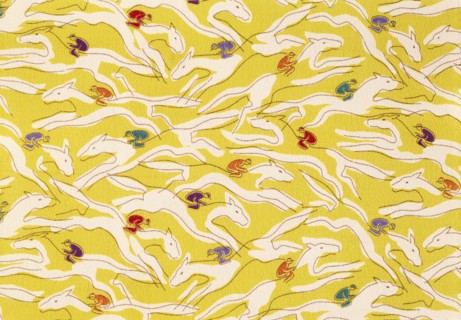 Tissu à motifs de jockeys