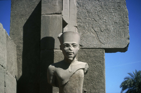 Karnak, Egypte, statue de Pharaon