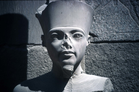 Karnak, Egypte. Statue de Pharaon
