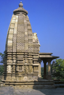 Petit temple à Khajuraho, en Inde