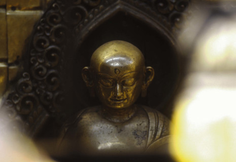 Satue de Bouddha en bronze, Népal