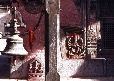Square Durbar, Patan, Vallée de Kathmandu, Népal.
Entrée du temple bouddhiste.