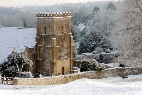 L'église de Saint Andrew à Chedworth