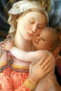 Lippi, La Vierge à l'enfant (détail)