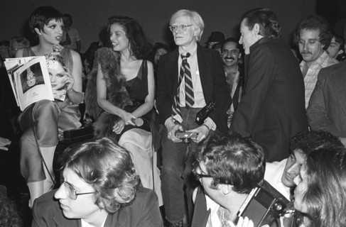 Liza Minnelli, Bianca Jagger, Andy Warhol