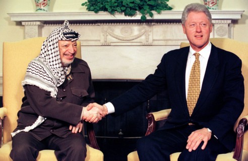 Yasser Arafat Visits White House