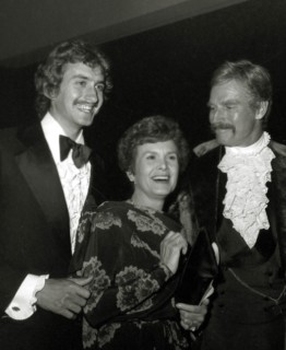 Charlton Heston, Wife Lydia And Son Frasier